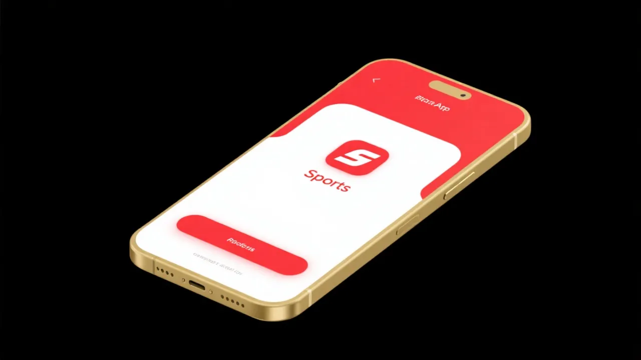 体育APP界面示意